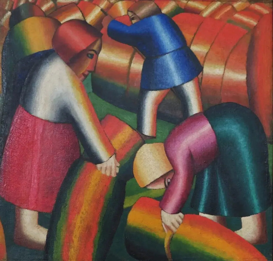 Colheitadeiras/Cultivo de centeio II - Kazimir Malevich