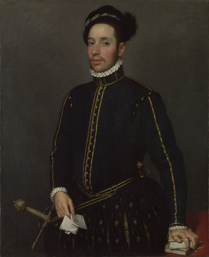 Senhor canhoto com dois quartos e uma carta - Giovanni Battista Moroni