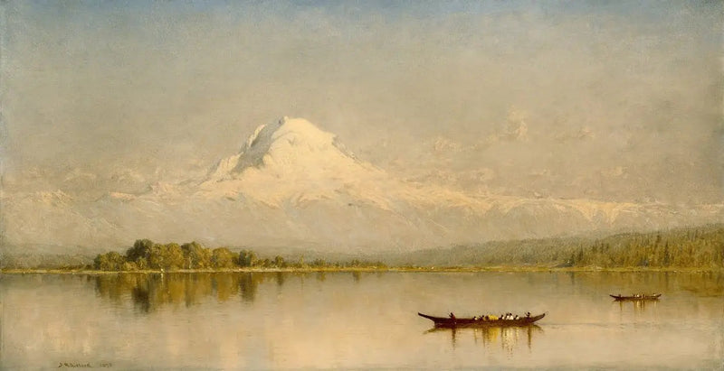 Mont Rainier, baía de Tacoma - Sanford Robinson Gifford