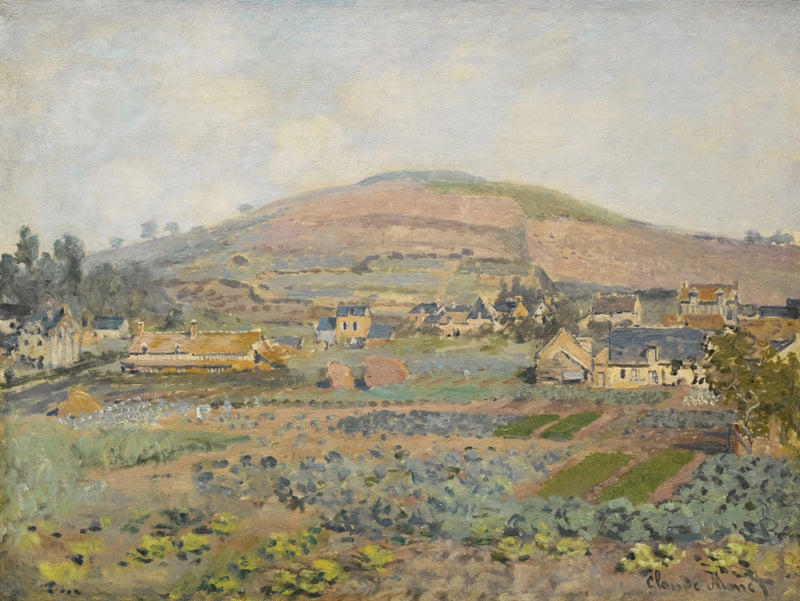 Mont Riboudet em Rouen na primavera W216 - Claude Monet