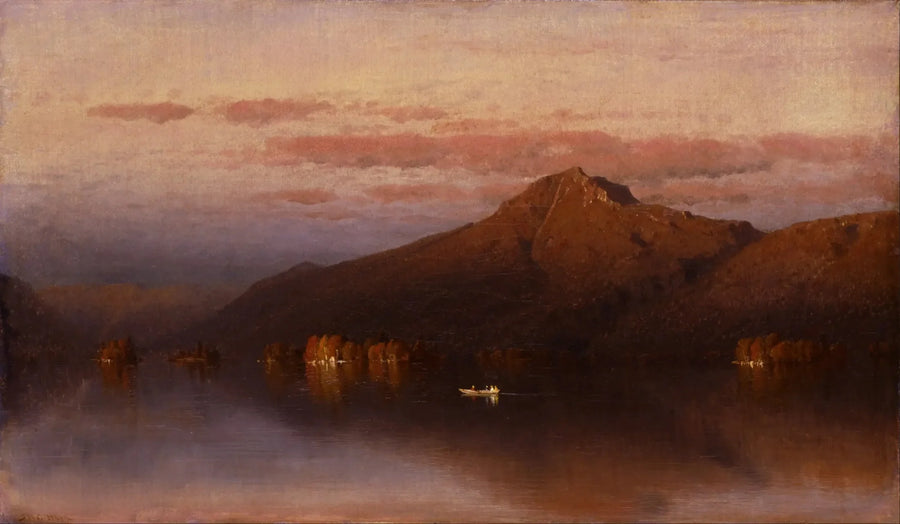 Montanha Whiteface a partir de Lake Placid - Sanford Robinson Gifford