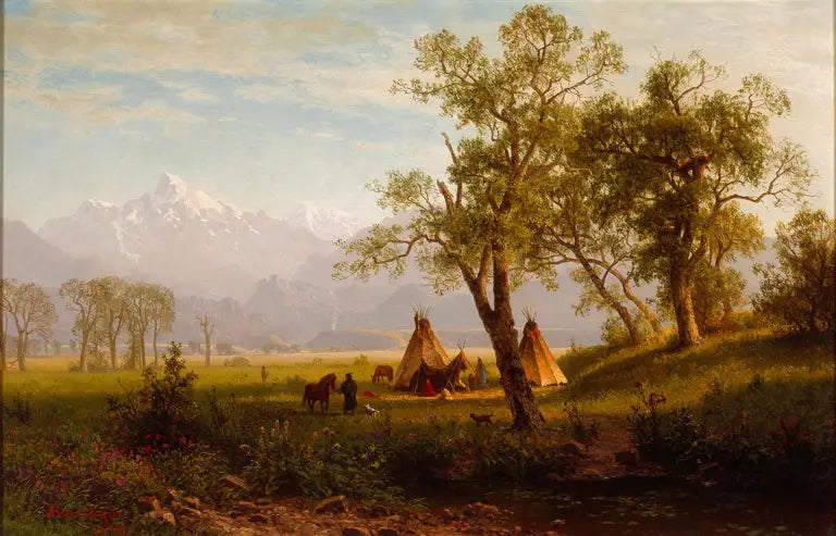 Montanhas de Wind River, território de Nebraska - Albert Bierstadt