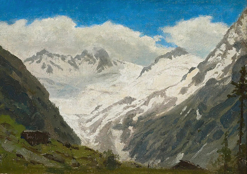 Montanhas nevadas. Tirol. - Peder Severin Krøyer