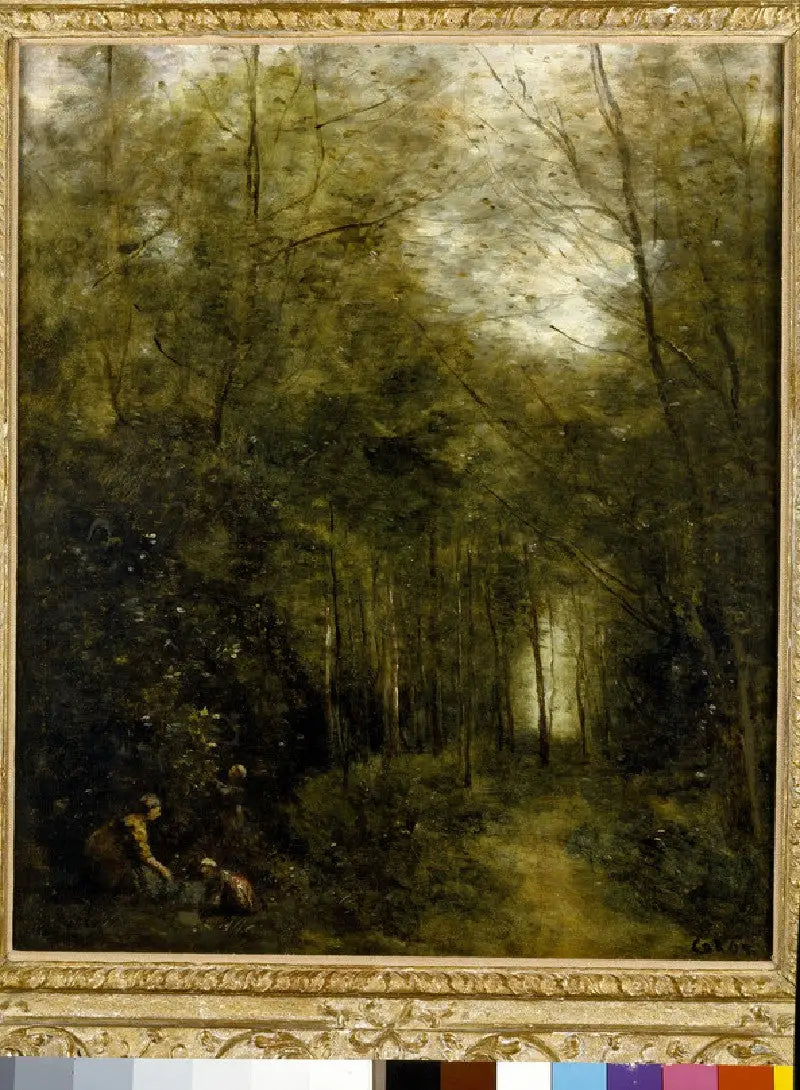 Montfermeuil, o riacho na floresta - Jean-Baptiste Camille Corot