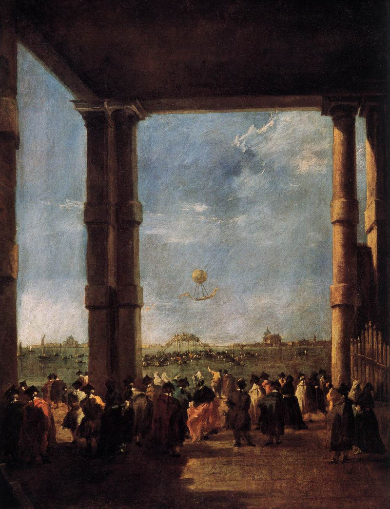 Balão de Ar Quente em Veneza - Francesco Guardi