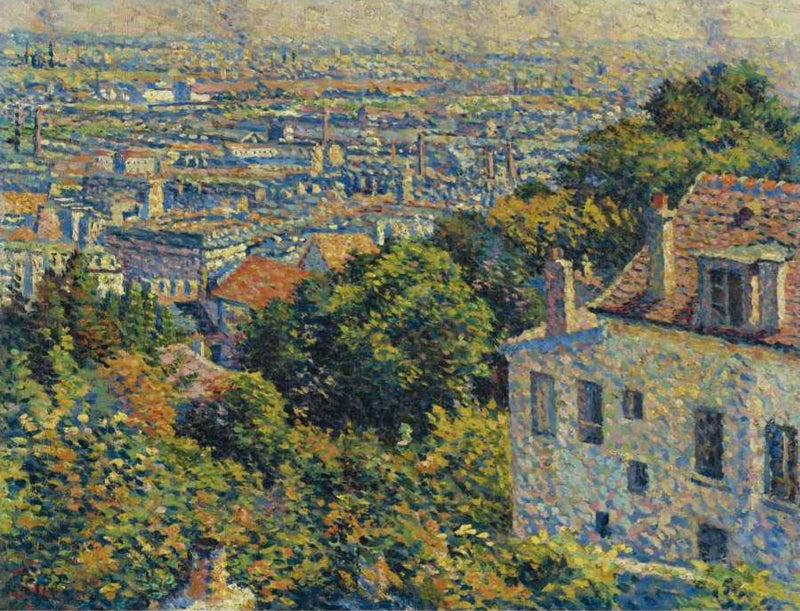 Montmartre, da rua Cortot. Vista para Saint-Denis - Maximilien Luce