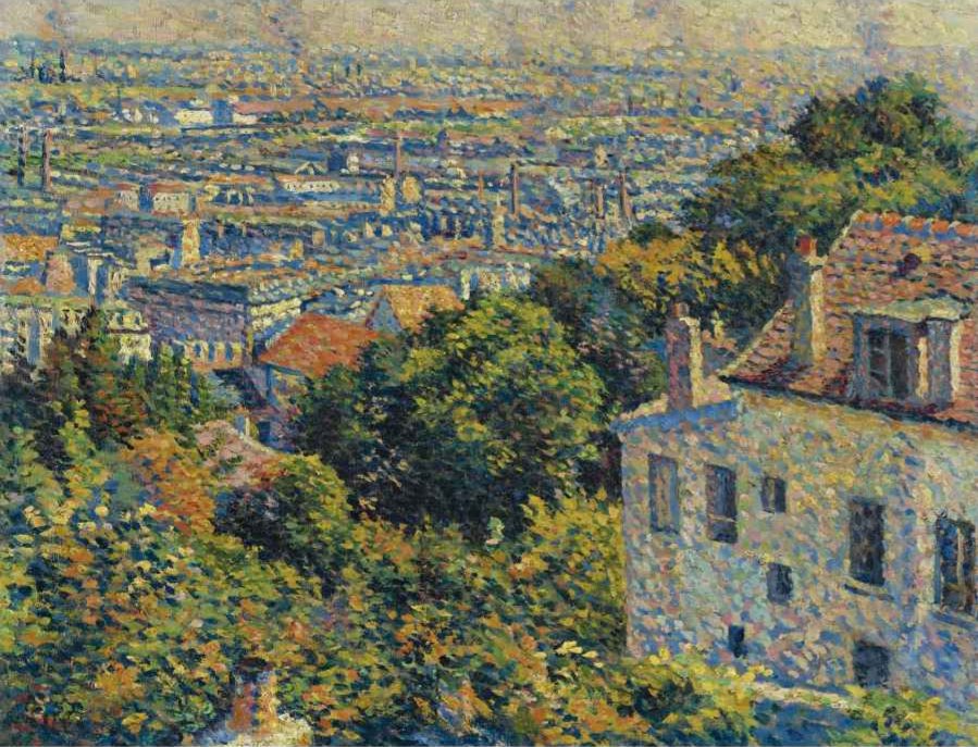 Montmartre, da rua Cortot. Vista para Saint-Denis - Maximilien Luce