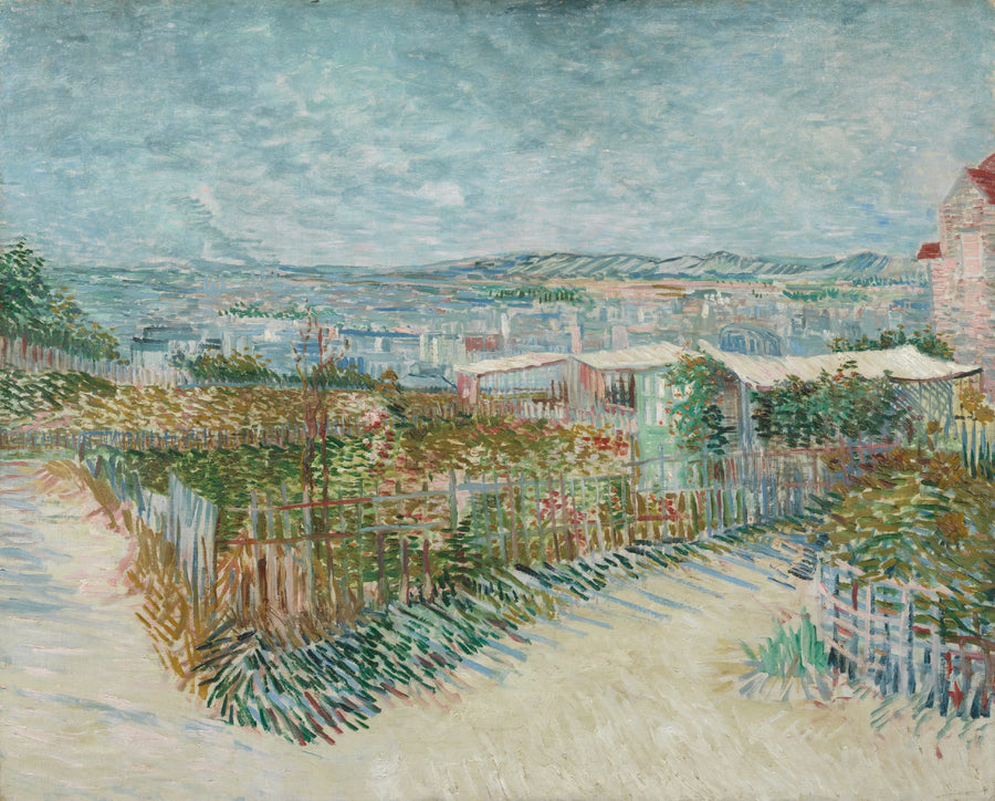 Montmartre: atrás do Moulin de la Galette - Vincent van Gogh
