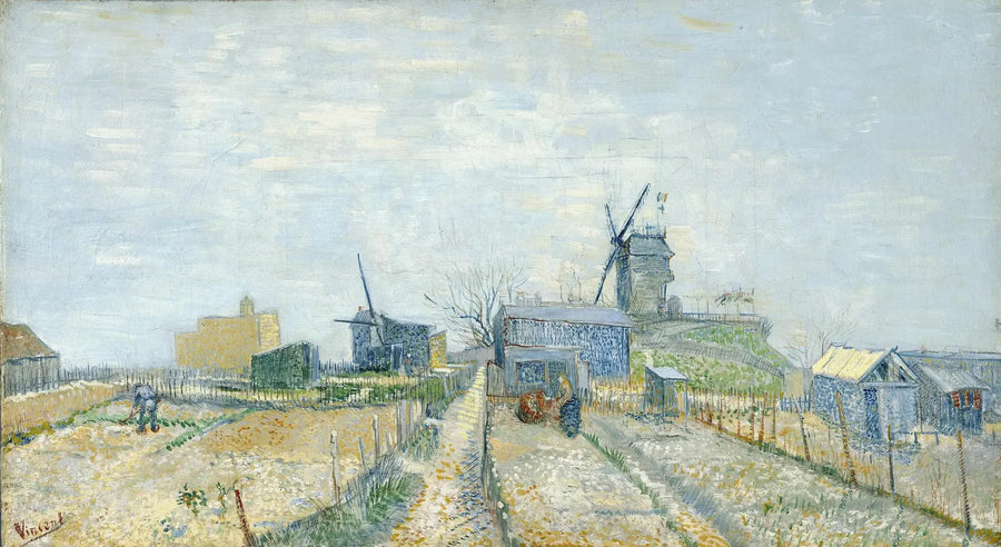 Montmartre: moinhos e hortas - Vincent van Gogh
