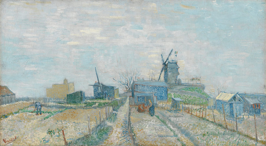 Montmartre: moinhos e hortas - Vincent van Gogh