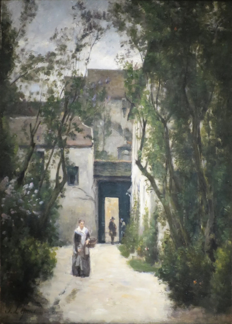 Montmartre. Uma praça na rua de la Fontenelle - Stanislas Lépine