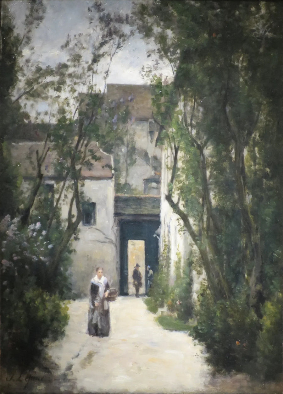 Montmartre. Uma praça na rua de la Fontenelle - Stanislas Lépine