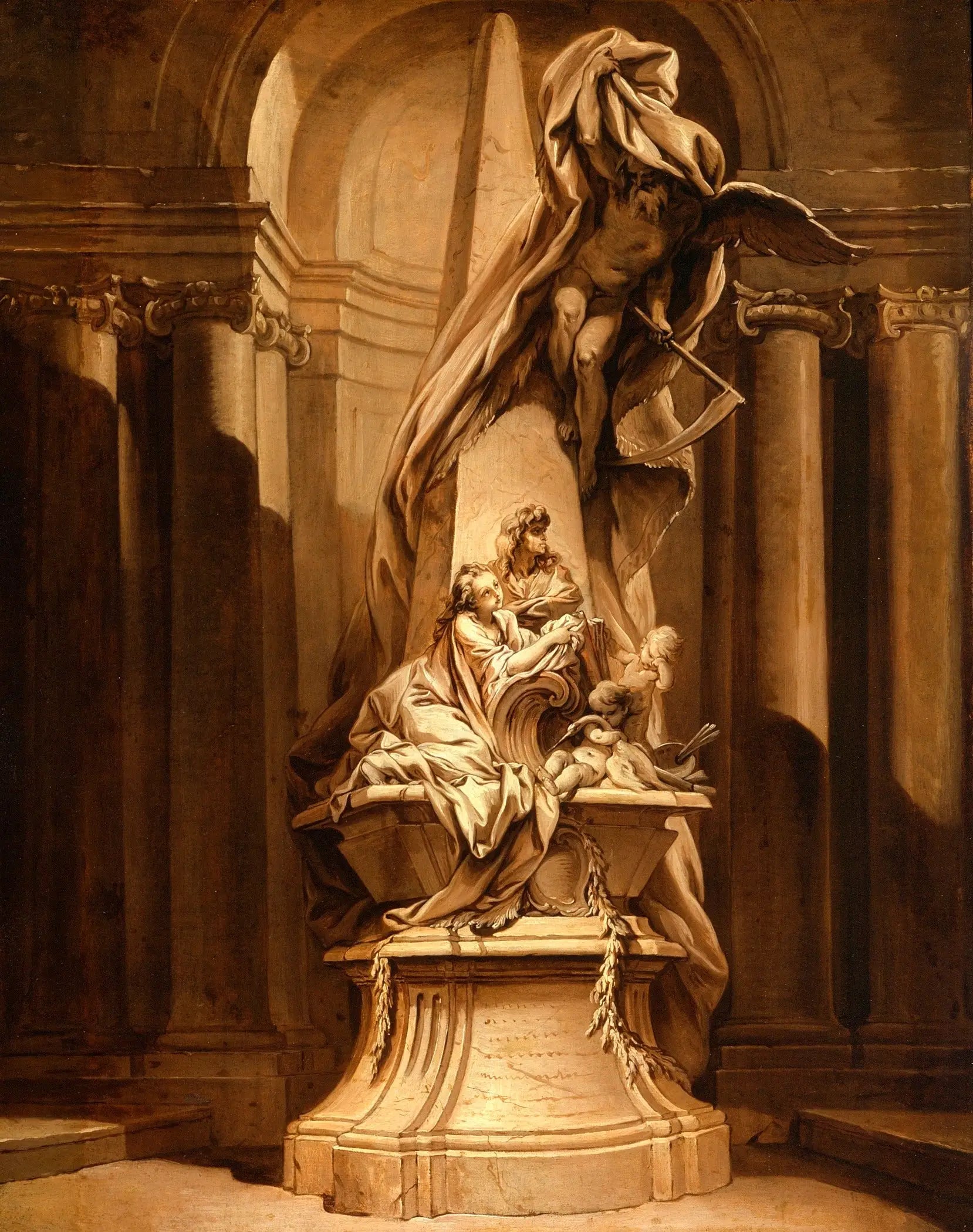 Monument à Mignard - François Boucher - Alpha Reproduction