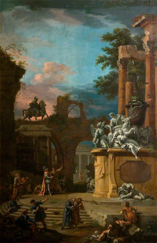Monumento imaginário a William Cavendish (1640-1707), 1º duque de Devonshire - Sebastiano Ricci