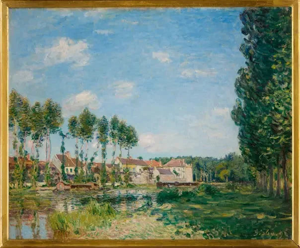 Moret, margens do Loing - Alfred Sisley