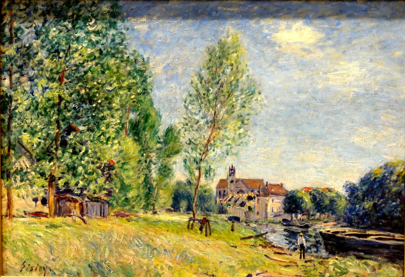 Moret, o estaleiro naval em Matrat - Alfred Sisley