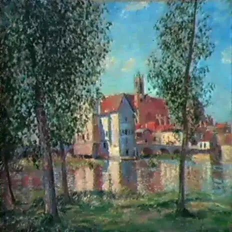 Moret-sur-Loing: Sol da manhã - Alfred Sisley