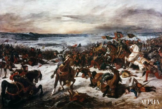 Mort de Charles le Brave - Eugène Delacroix - Reproductions de tableaux et peintures haut de gamme