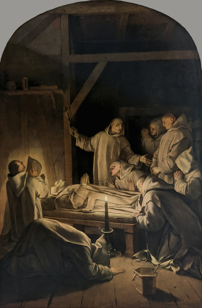 Morte de São Bruno - Eustache Le Sueur