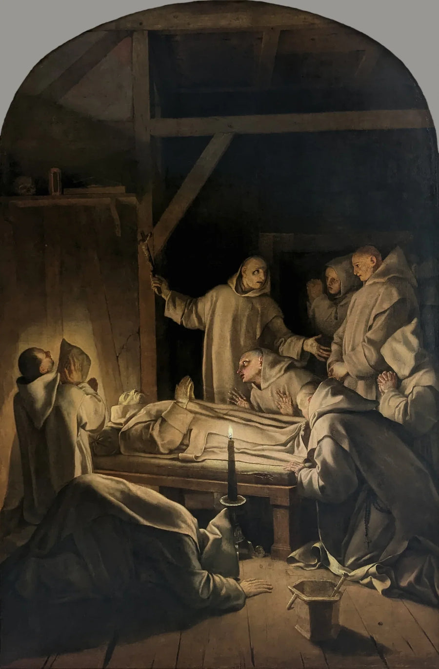 Morte de São Bruno - Eustache Le Sueur