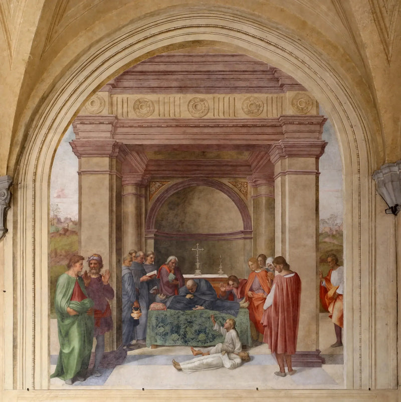 Morte de São Filipe Benizi e ressurreição de uma criança - Andrea del Sarto