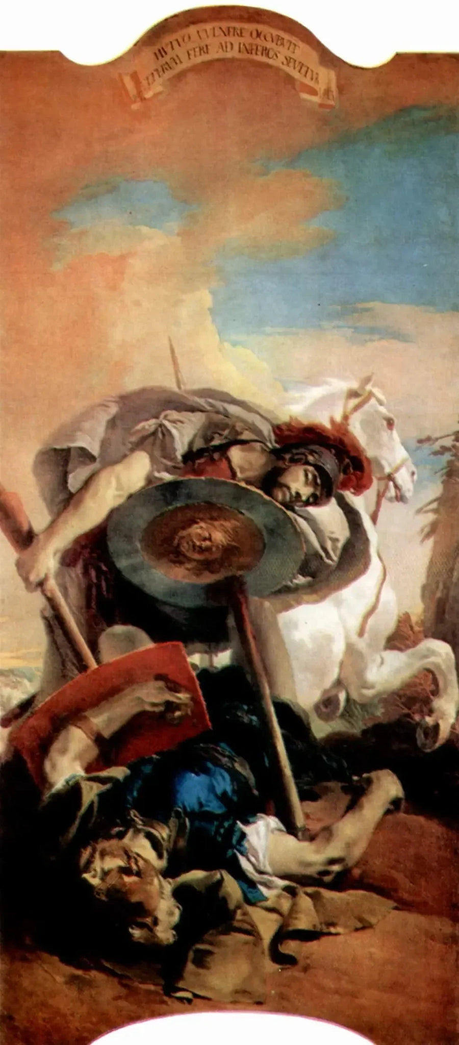 Morte do cônsul L. J. Brutus durante um duelo com Aruns - Giovanni Battista Tiepolo