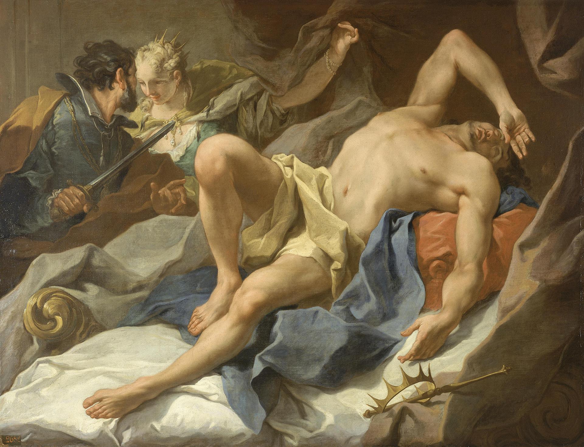 Mort du roi Candaules - Giovanni Battista Pittoni - Alpha Reproduction