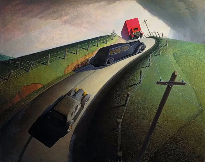 Morte na estrada das cristas - Grant Wood