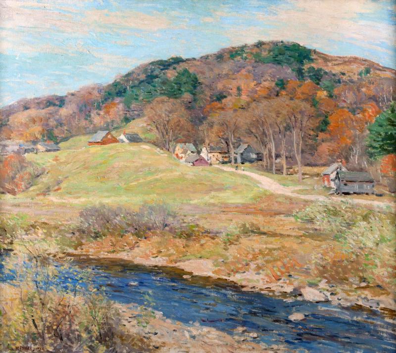 Mosaico de novembro - Willard Metcalf