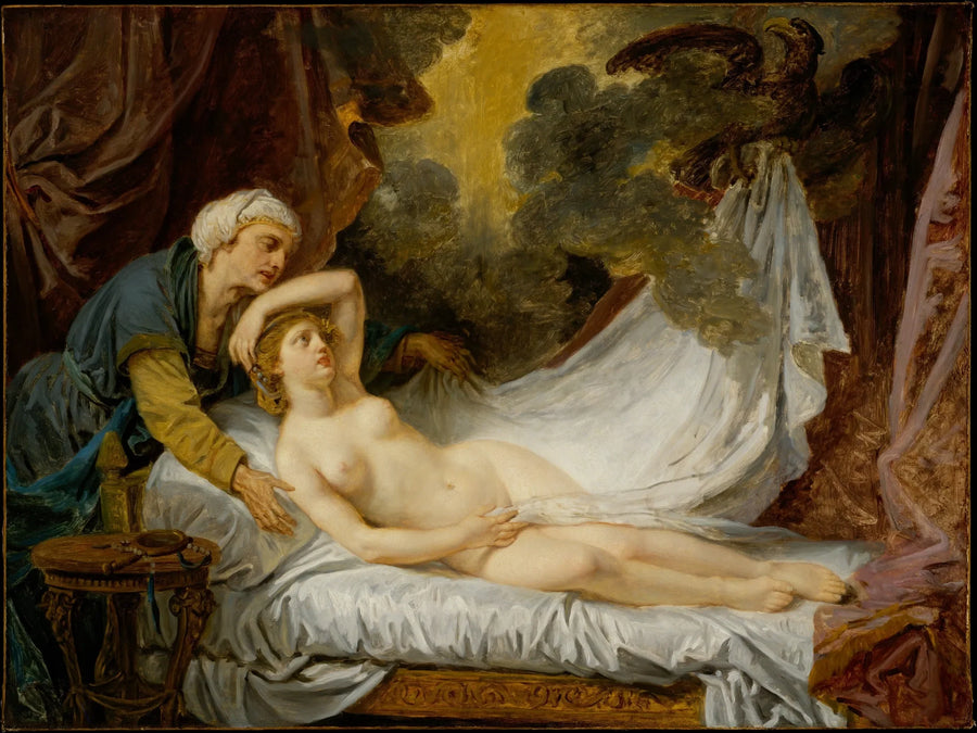Motor visitado por Júpiter - Jean-Baptiste Greuze