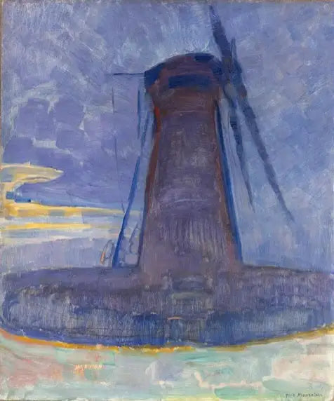 Moinho em Domburg - Piet Mondrian