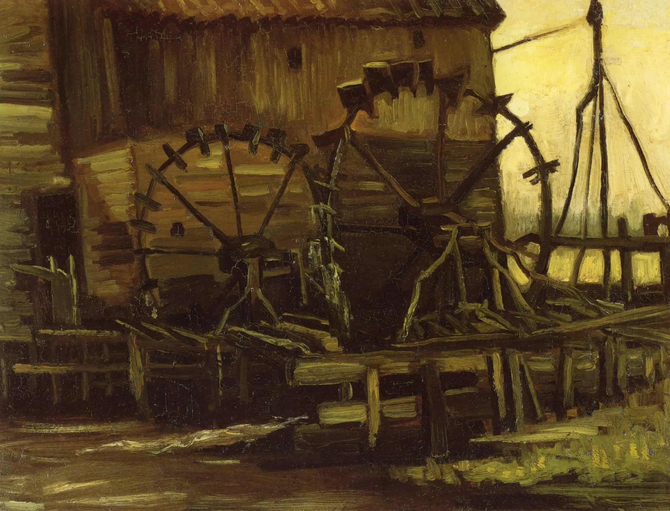 Reproduction du tableau « Moulin à eau de Gennep - Vincent van Gogh » par Alpha Reproduction en peinture à l’huile