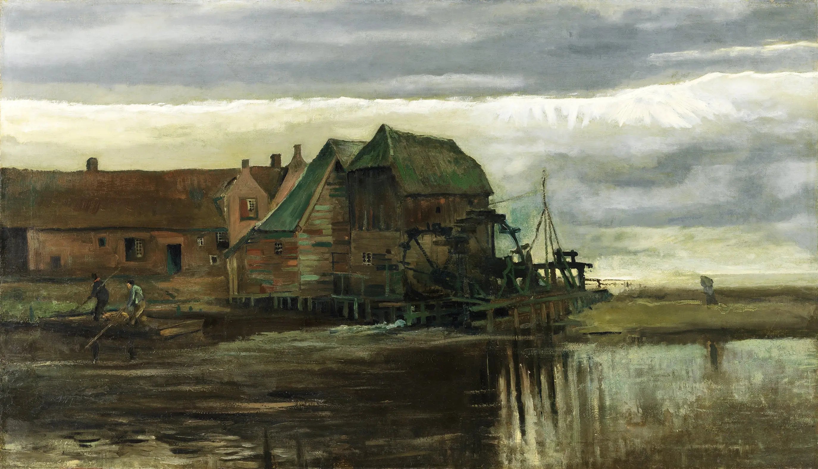 Reproduction du tableau « Moulin à eau à Gennep - Vincent van Gogh » par Alpha Reproduction en peinture à l’huile