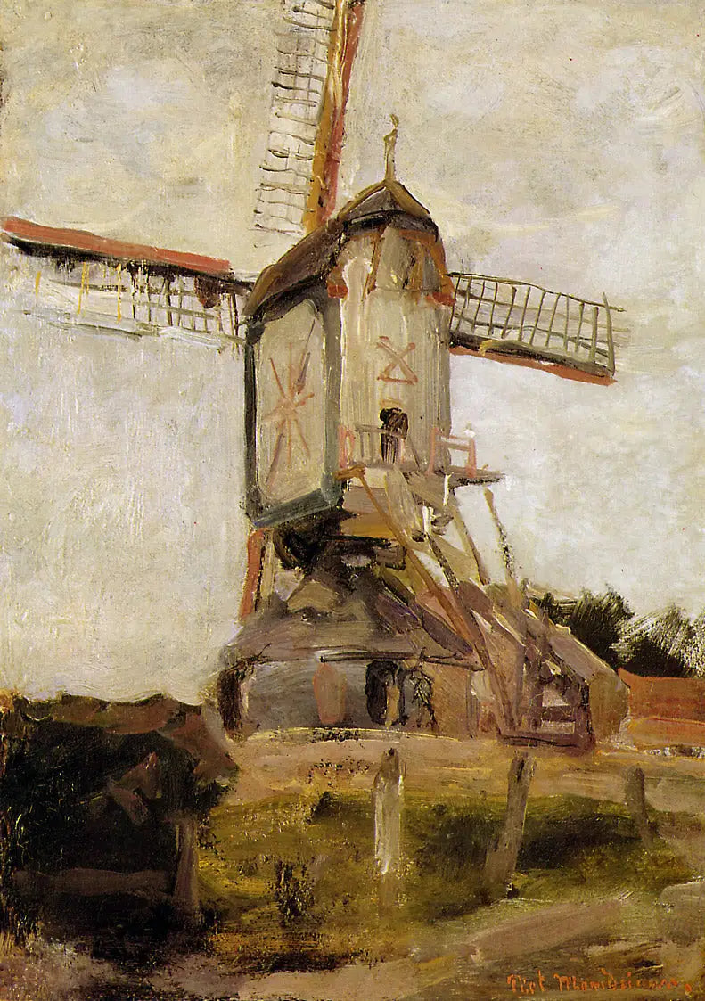 Moinho em Heeswijk - Piet Mondrian