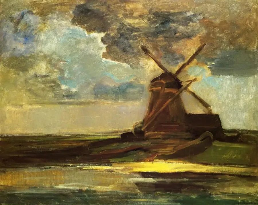 Moinho de vento no Gein - Piet Mondrian
