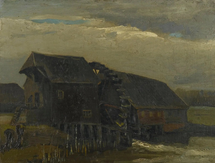 Moinho de água de Opwetten - Vincent van Gogh