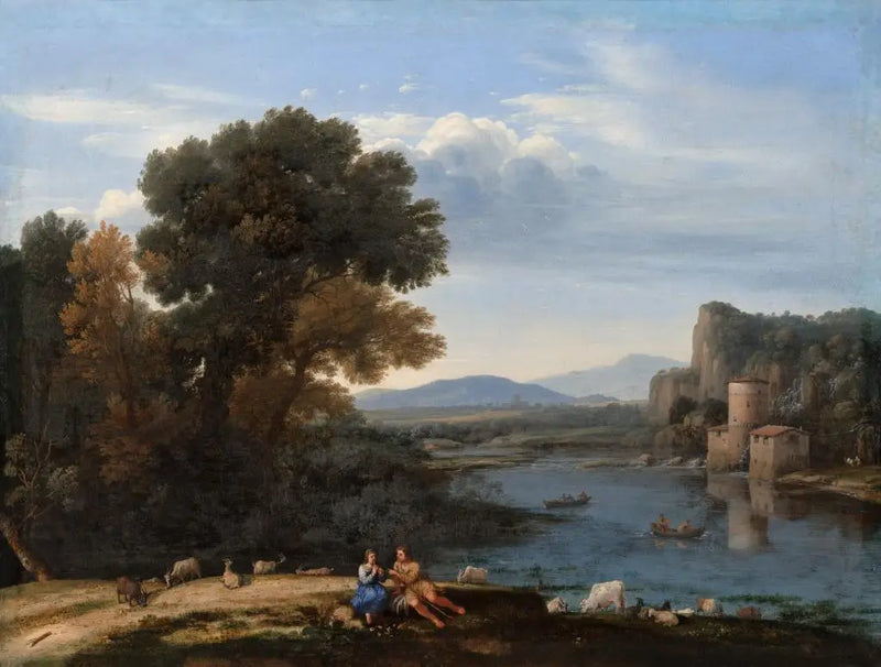 Moinho sobre o Tibre - Claude Lorrain