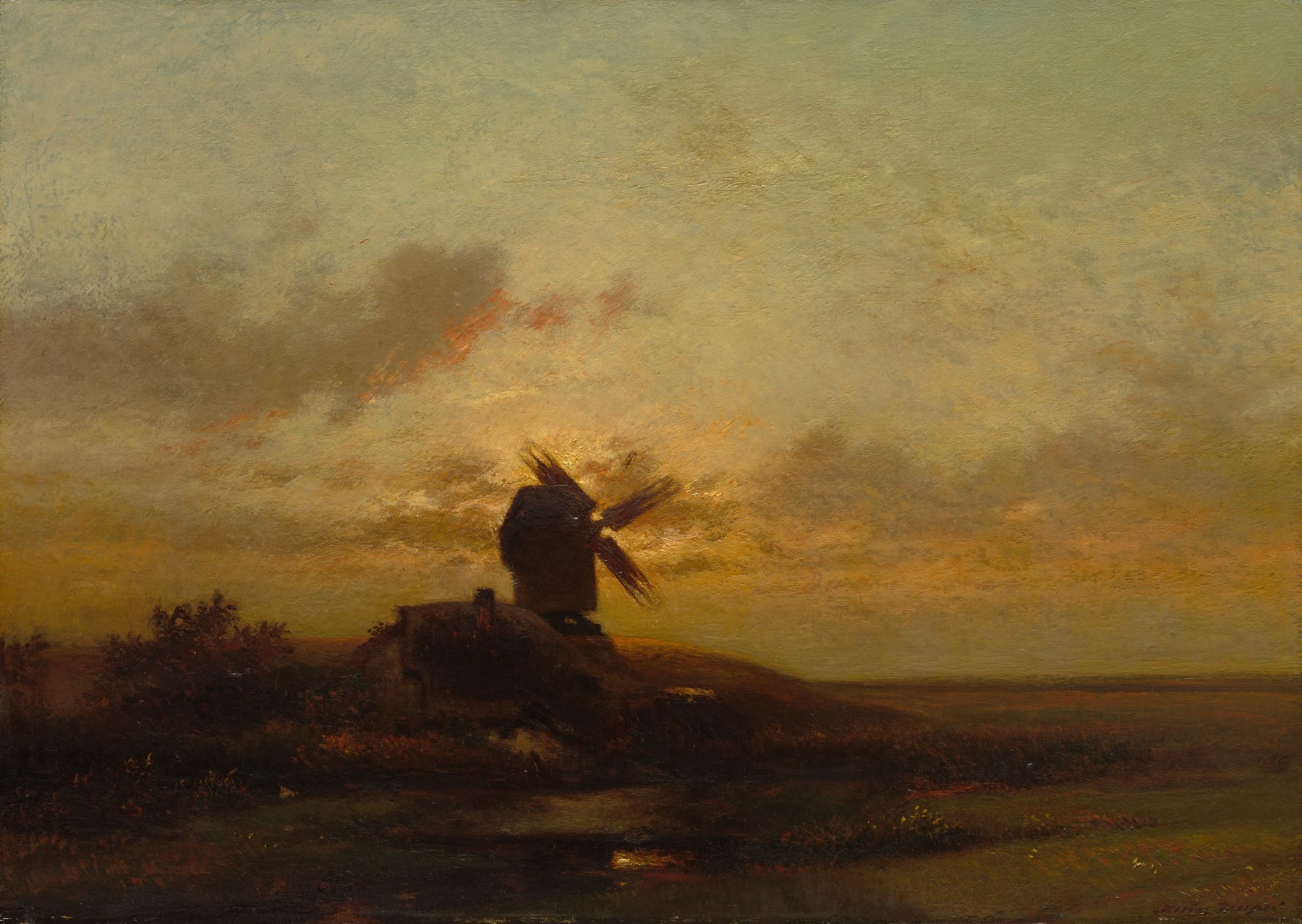 Le moulin à vent - Jules Dupré