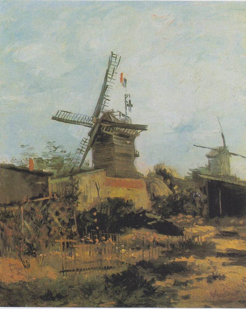 Os moinhos de vento de Montmartre - Vincent van Gogh