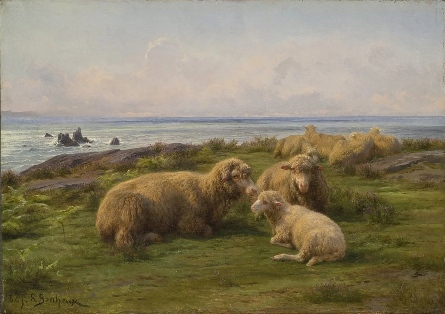 Ovelhas à beira-mar - Rosa Bonheur