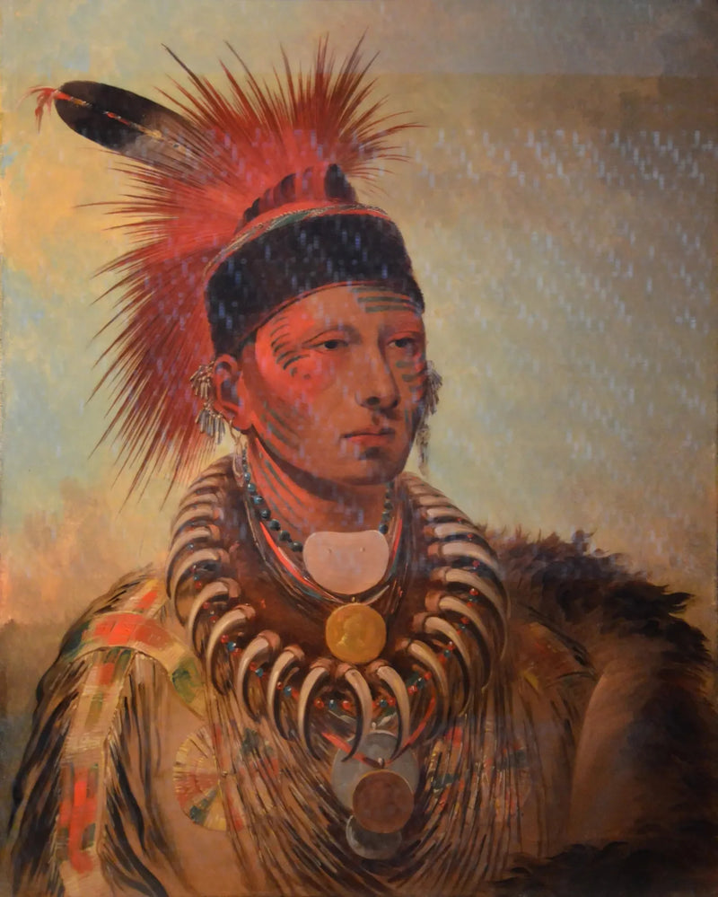 Mu-hu-she-kaw (A nuvem branca) - George Catlin