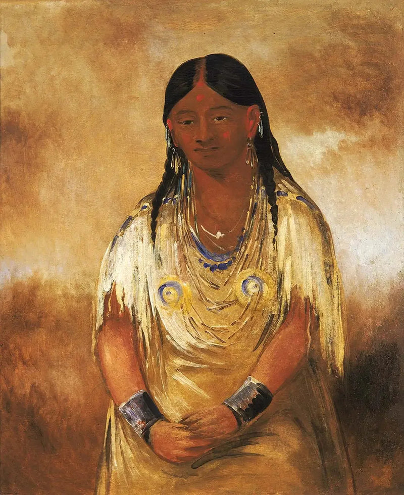 Mún-ne-o-ye, uma mulher - George Catlin