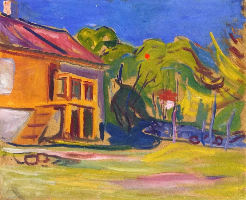 Casa em Åsgardstrand de Munch - Edvard Munch