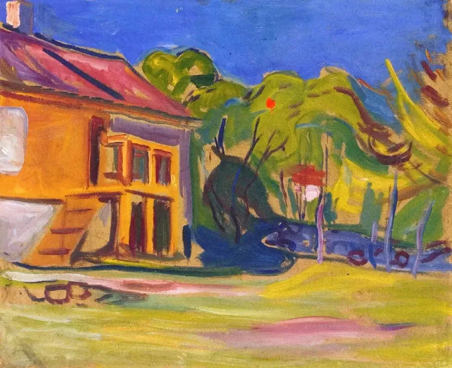 Casa em Åsgardstrand de Munch - Edvard Munch