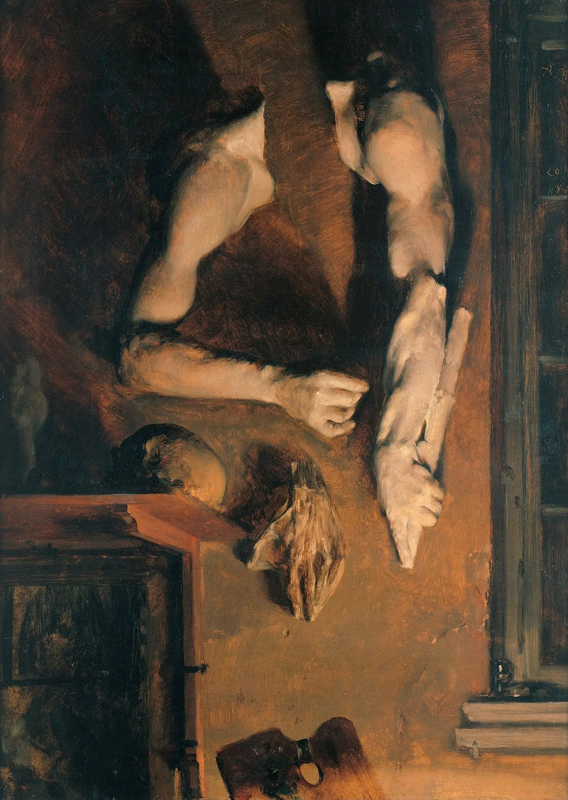 Muro do ateliê - Adolph von Menzel