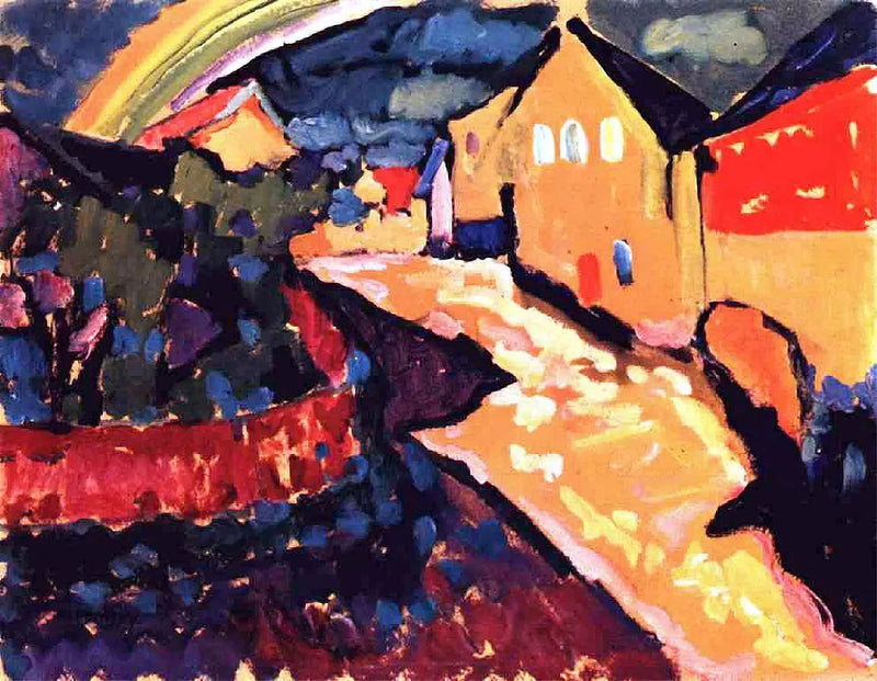 Murnau com arco-íris - Vassily Kandinsky