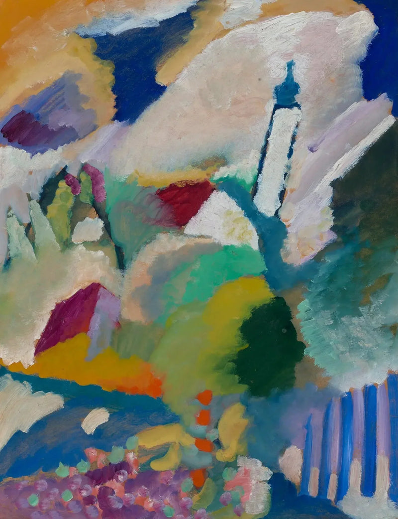 Murnau com a igreja I - Vassily Kandinsky