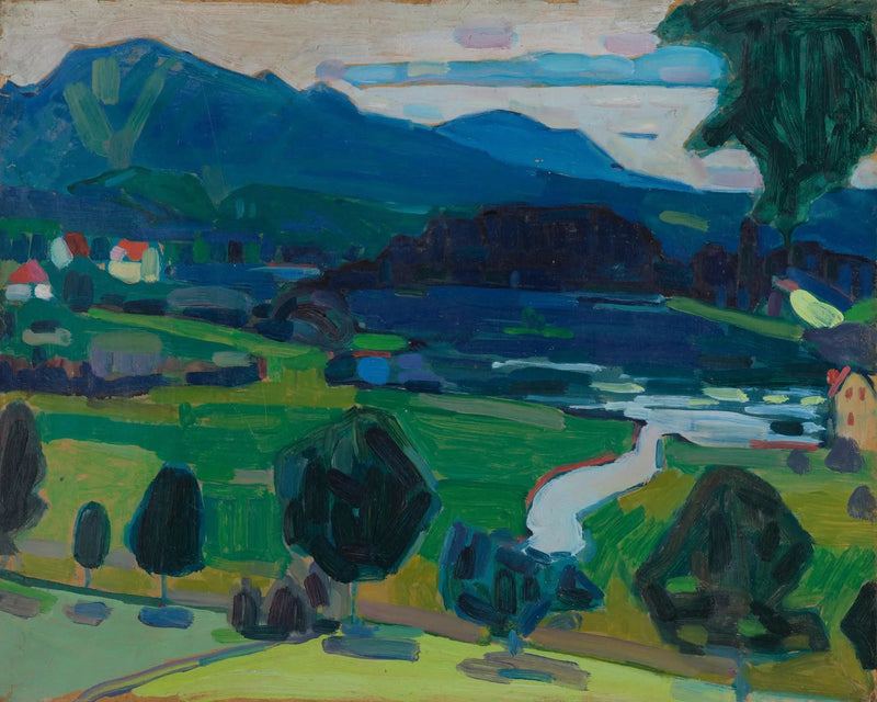 Murnau - Vista do Staffelsee - Vassily Kandinsky