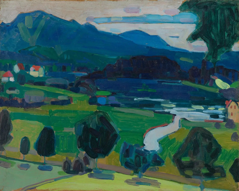 Murnau - Vista do Staffelsee - Vassily Kandinsky