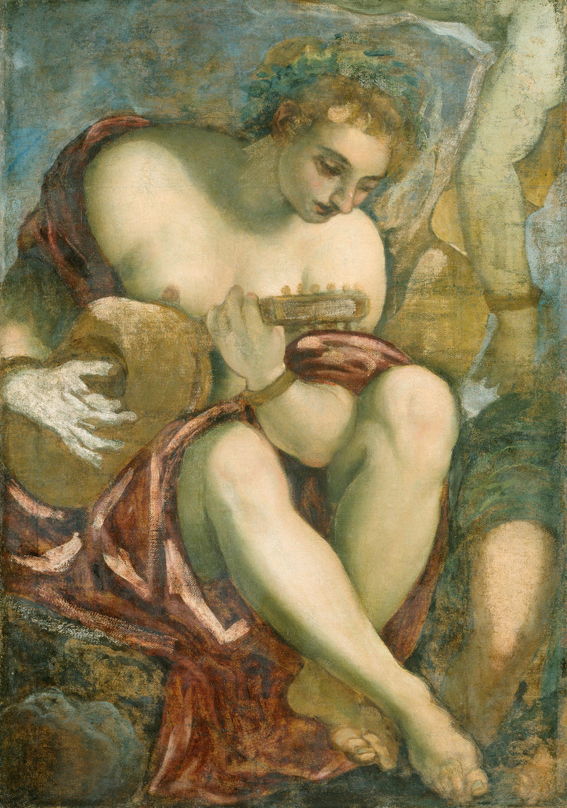 Muse tocando alaúde - Jacopo Tintoretto